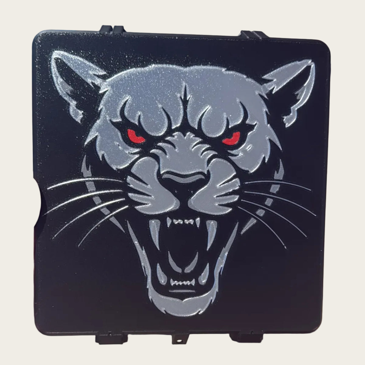 Case with a custom image of a panther