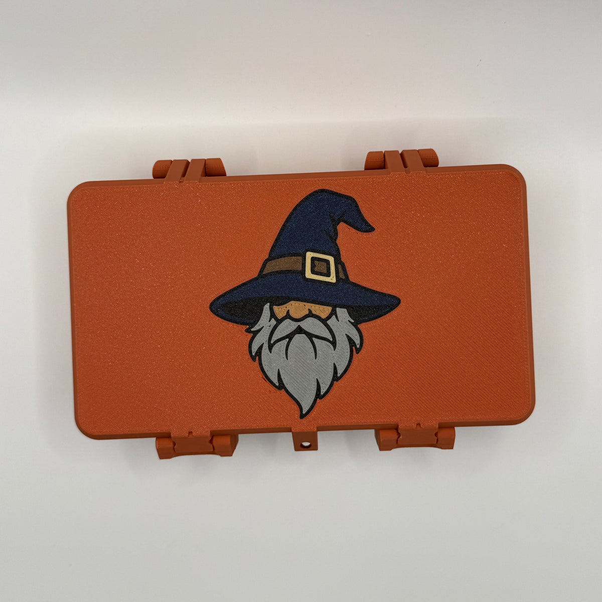Case with a wizard image on it